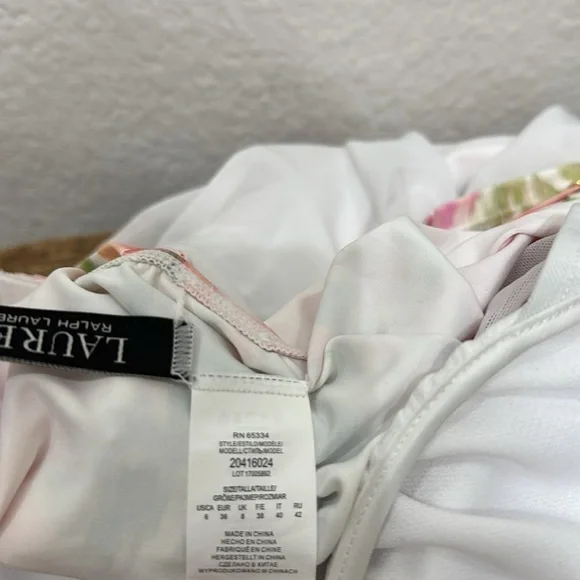 Ralph Lauren Floral Tankini Swim Top Size 6